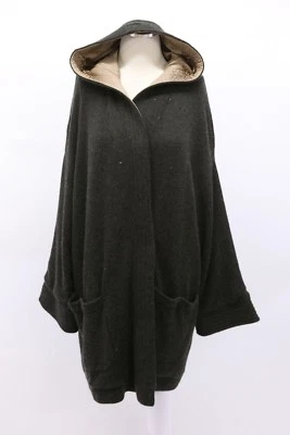 NWT$7095 Brunello Cucinelli Cashmere-Silk Sequined Hooded Cardigan Jacket M A191 - Image 1 of 4