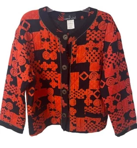 Carole Little Vintage Quilted Cropped Jacket, Women's 12 - Picture 1 of 9
