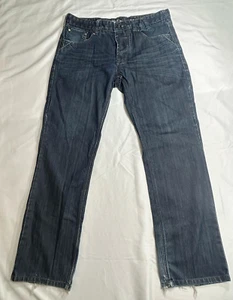 Urban Behavior Bootcut  Size 34x 32 Stretch Distressed Denim Jeans - Picture 1 of 10