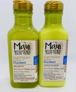 Maui Curls Shampoo & Conditioner Flaxseed Citrus Moisture Hair Care - Picture 1 of 11