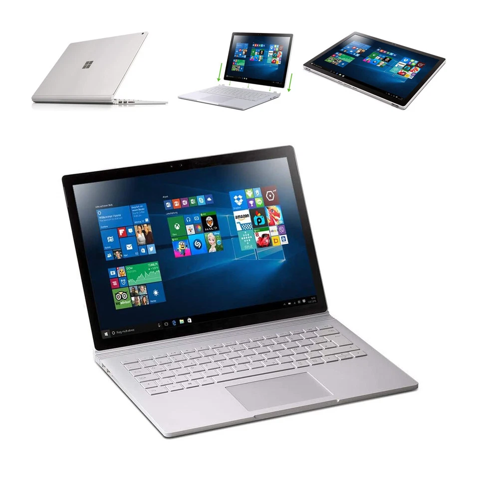 Microsoft Surface Book 1703, Core i5-7300U, 2.6GHz, 8GB, 256GB SSD - Bild 1 von 1