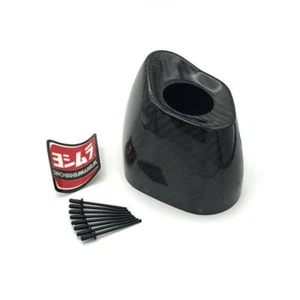 Yoshimura RS9 Exhaust Carbon Fibre Left Side End Cap Kit Honda CRF 450 R 2014 - Picture 1 of 2
