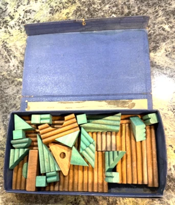 Rare Vintage Colgate Children’s Wooden Building Block Set - Image 1 of 4