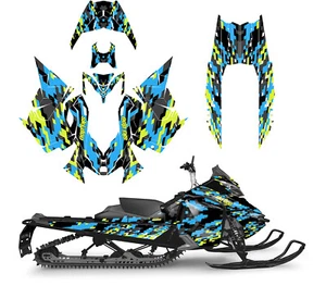 2013 - 2017 Skidoo REV XM SUMMIT FREERIDE moto de nieve envolvente gráficos camuflaje digital - Imagen 1 de 10