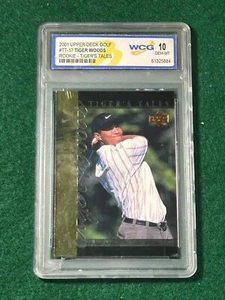 Tiger Woods 2001 Upper Deck WCG GEM-MT 10 novato. Tiger's Tales #TT-17 - Imagen 1 de 3