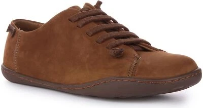 CAMPER Peu Cami sin Cordones Cuero Casual Zapatillas Hombre Marrón Ru 4-12 - Imagen 1 de 4