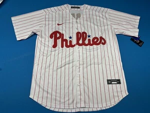 NWT Men’s XLarge Bryce Harper White Pinstripes Phillies #3 Jersey - Picture 1 of 7