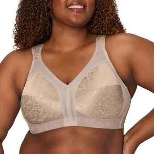 NWD Playtex Ultimate Shoulder Comfort Wireless Bra Beige 44G - Picture 1 of 6