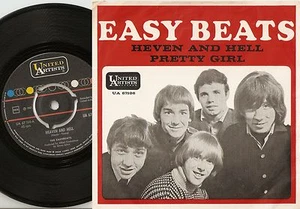 EASY BEATS HEAVEN AND HELL & PRETTY GIRL 45+PS 1967 MOD FREAKBEAT   MIS-SPELT PS - Imagen 1 de 2