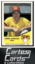 Darren Burroughs 1984 Cramer Pacific Coast League #235  Las Vegas Stars