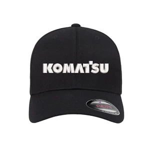 KOMATSU Flexfit Fitted Ball Cap mit Logo-Stickerei - Bild 1 von 13