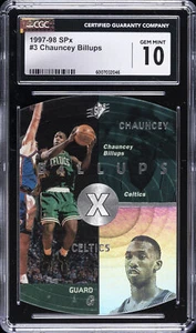 1997-98 UPPER DECK SPX #3 CHAUNCEY BILLUPS ROOKIE RC CGC 10 - Picture 1 of 2