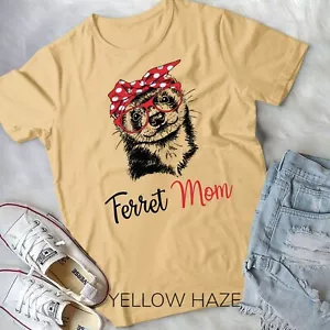 Ferret Mom Shirt T-Shirt Unisex T-shirt - Picture 1 of 12