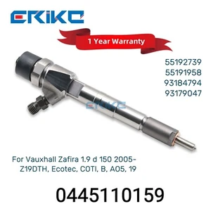 0445110159 Common Rail Fuel Injector 0 445 110 159 for Opel Saab Vauxhall - Picture 1 of 8