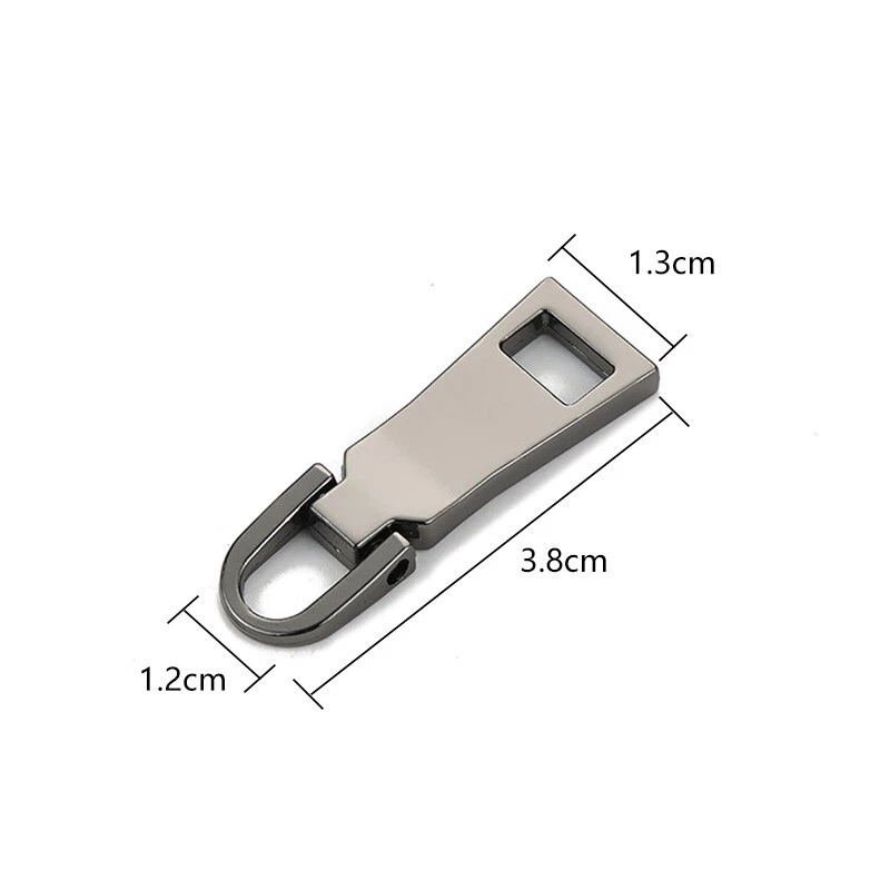 Detachable Zipper Slider Pull Repair Replacement Puller Sewing Metal Zipper Head - Image 1 of 4