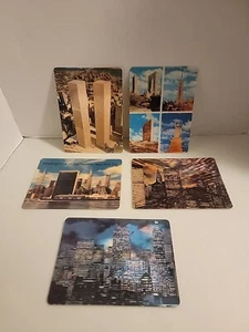 Lot Of 5 Vintage New York City 3D Postcards New Unused  - Picture 1 of 7