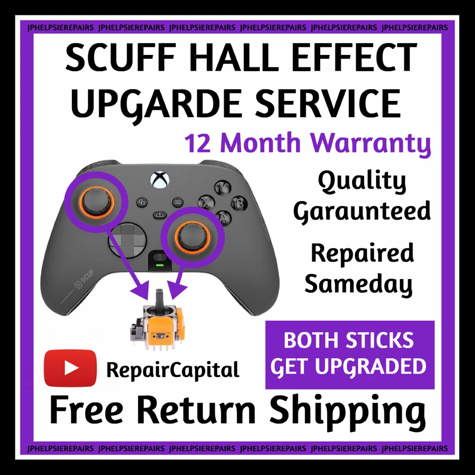 Xbox Scuf Controller Analog Stick Hall Effect Upgrade Service -BOTH STICKS - Image 1 of 1