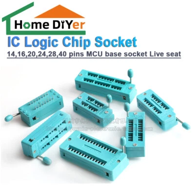 IC-Logik-Chip-Sockel 14,16,20,24,28,40 Pins MCU-Basissockel Live Seat - Image 1 of 4