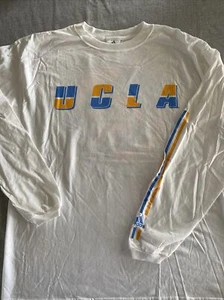 adidas UCLA Bruins White Long Sleeve T Shirt Men’s Large NEW - Picture 1 of 6