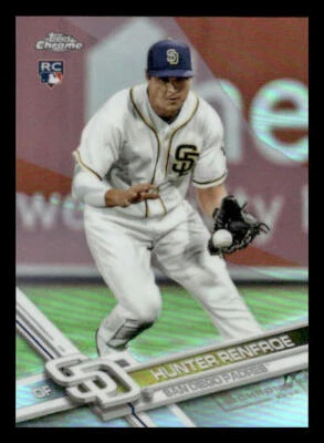 2017 Topps Chrome #18b Hunter Renfroe Rookie Refractor San Diego Padres - Image 1 of 2