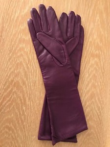 Damen Leder Handschuhe Lang Abendhandschuhe Mitten Elegant Party Lederhandschuhe