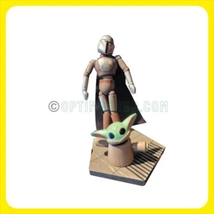 ¡Figura de madera Mandalorian Grogu Mandalorian Grogu de los parques de Disney Star Wars Galaxy's Edge! - Imagen 1 de 4