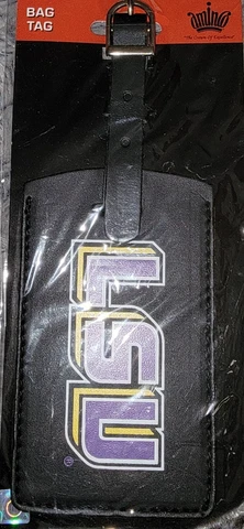 LSU Tigers Luggage Bag Tag ID Team Officially Licensed Travel NEW FREE SHIP 30 Cover