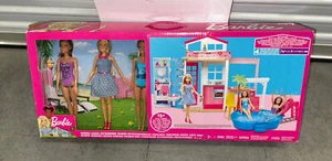 2018 Mattel Barbie 2 story doll house with pool Fully Furnished BRAND NEW - Picture 1 of 8