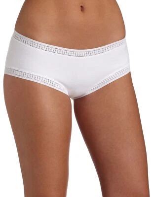 OnGossamer 292008 Women Cabana Cotton Panty boy Shorts Panties, White, Medium US - Image 1 of 2