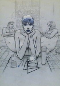BILAL JILL SONGEUSE LA FEMME PIÈGE BLEU SANG CARTE POSTALE DESBOIS 1996 - Picture 1 of 1