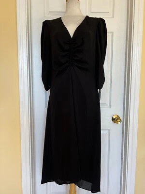 Vestido SCOOP negro fruncido delantero talla L 12 - 14 Foto 1 de 4