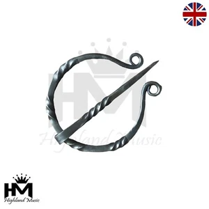 Scottish Highland Wrought Iron Cloak Pin Penannular BroochKilt Pin & Brooches - Picture 1 of 2