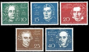 Federal Republic 315/19 Single Stamps Block 2, Mint - Picture 1 of 1