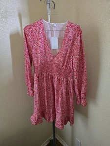 Made With Heart Long Sleeve Pullover Dress - Picture 1 of 3