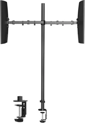 Tall Dual Monitor Stand,  Mount, Desk Mount up to 47 pole. up to 27 in screens - Image 1 of 4