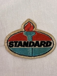 Vintage Standard Oil Embroidered Bag Jacket Work Shirt Uniform Gas Station Patch - Picture 1 of 4