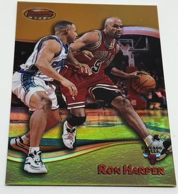 RON HARPER /400 Refractor 1998-99 Bowmans Best #96 Bulls Rare 90s Numbered Card - Image 1 of 4