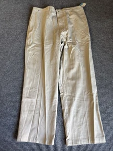 David Taylor Pants Men’s 42x30 Tan Khaki Elastic Back - Picture 1 of 8