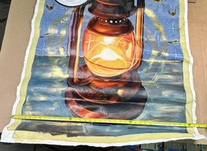 LANTERNA DIETZ DIPINTO/pubblicità originale arte? - Foto 1 di 12