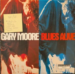 Gary Moore Blues Alive Vinyl Record VG/VG V2716 1983 Numbered 08227 Poster - Picture 1 of 2