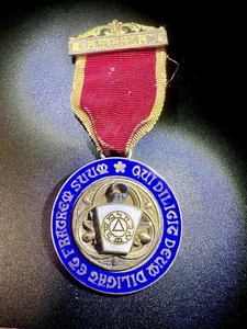 1912 Masonic Grand Ldg Mark Master Medal R.Spencer London Gold/Silver Markings - Picture 1 of 6