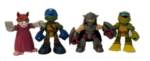 Lot of 4 2014 Teenage Mutant Ninja Turtles TMNT 2.5” Figures Playmates Splinter^ - Picture 1 of 22