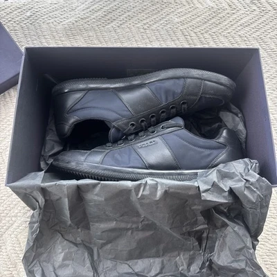 Prada 2EG354 Lift Nero Men’s Black Sneakers Size 9 Lace Up Made in Italy - Image 1 of 4