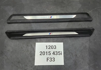 ✅ 14-16 OEM BMW F33 435 440 Front Left Right Door Sill Scuff Plate Molding SET * - Image 1 of 4