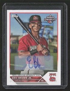 Eric Brown Jr. 2023 Topps Pro Debut #PD-36 Autographs Carolina Mudcats - Picture 1 of 2