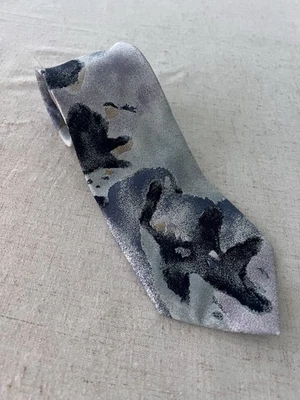 Pierre Balmain Paris 100% Seda Italiana Azul TIE Foto 1 de 4