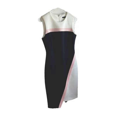 Tommy Hilfiger Pink White Black Short Dress size 4 chic with small flaw  - Image 1 of 4