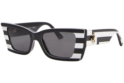 Gafas de sol Jimmy Choo JC5009 502987 para mujer negras/blancas/gris oscuro lentes 53 mm Foto 1 de 4
