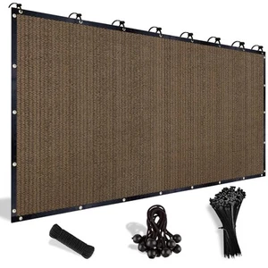 90% Sun Shade Cloth with Grommets 8'X12' Pergola Cover Canopy Mesh Tarp Screens - Picture 1 of 7