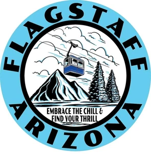 T52 Flagstaff, Arizona Travel Souvenir Logo Nice Refrigerator Magnet - Picture 1 of 1